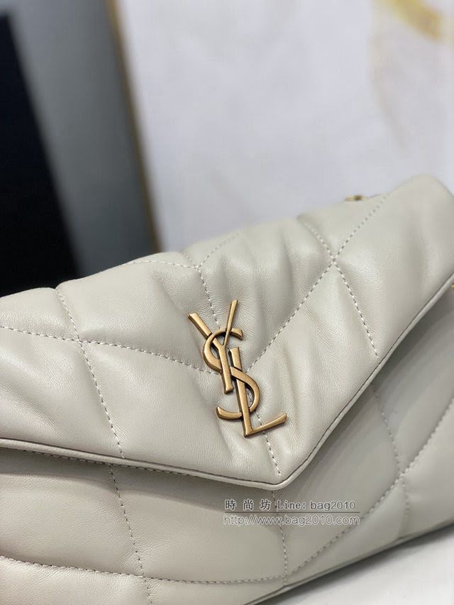 YSL爆款女士包包 聖羅蘭經典款絎縫小羊皮迷你號郵差包 YSL肩背斜挎包 602333  jjh1126